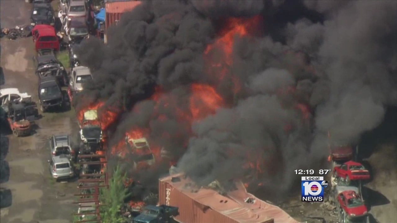 Opa Locka Junkyard >> More than 100 vehicles scorched in Opa-locka junkyard fire Opa Locka Junkyard >> More than 100 vehicles scorched in Opa-locka junkyard fire