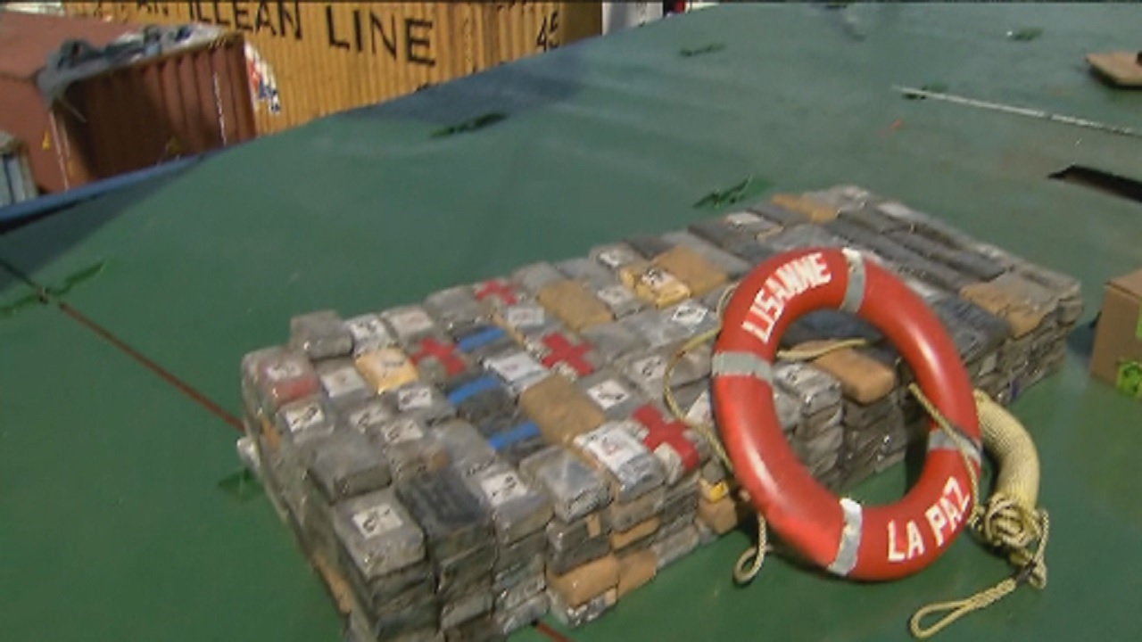 More than 2,000 pounds of cocaine found on ship docked in ...