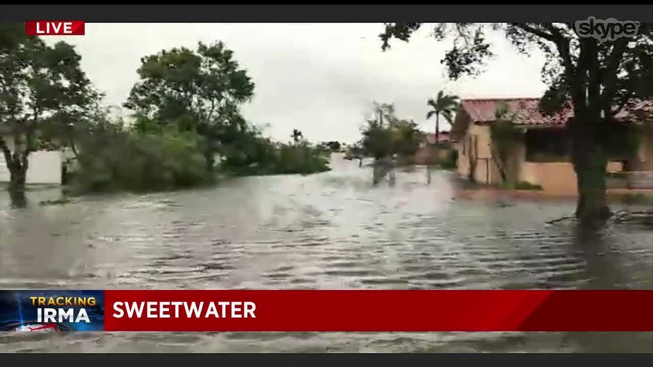 Hurricane Irma floods Miami-Dade's Sweetwater