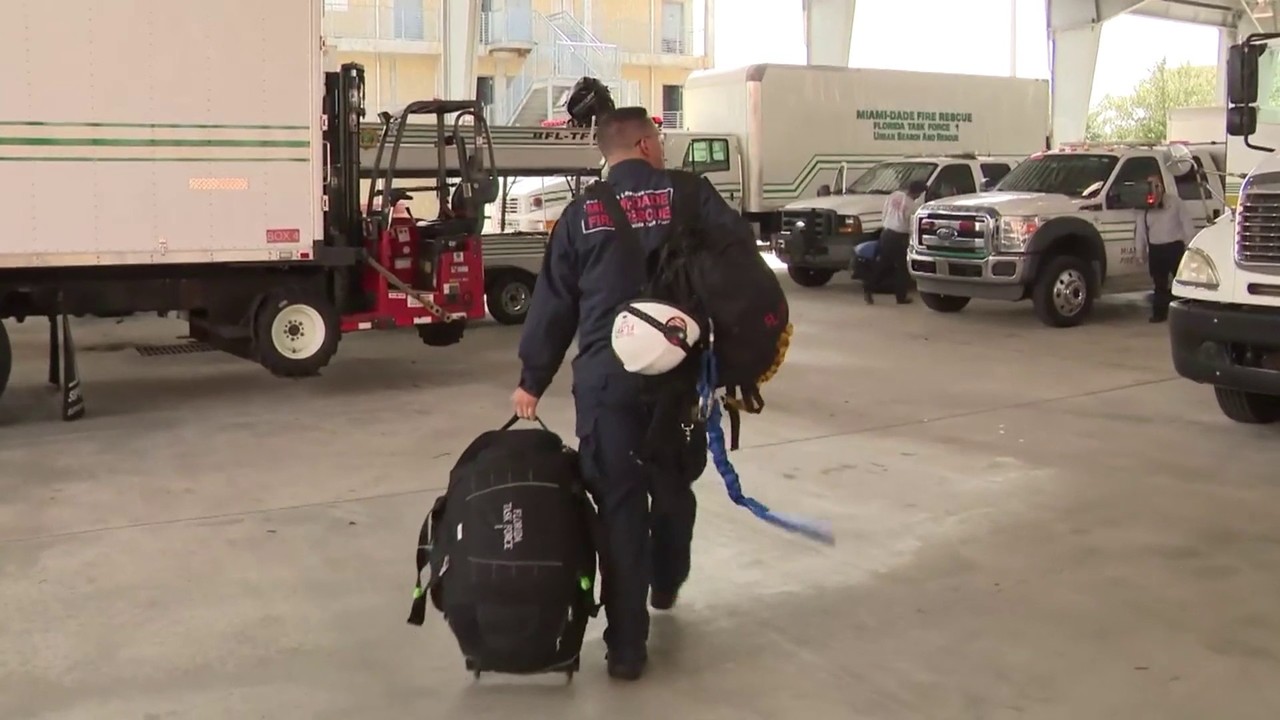 South Florida firefighters head north to await Hurricane Michael
